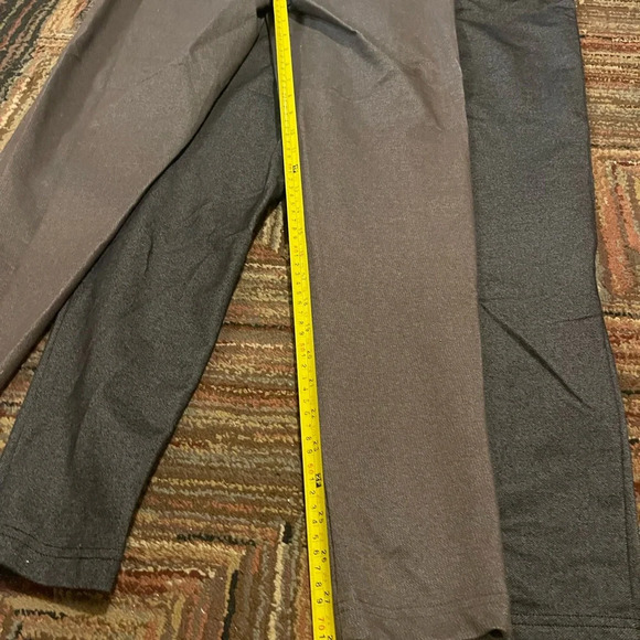 Set Of 2 Isaac Mizrahi Live Stretch Knit Legging Pants Grey Brown Size XS - Picture 8 of 8